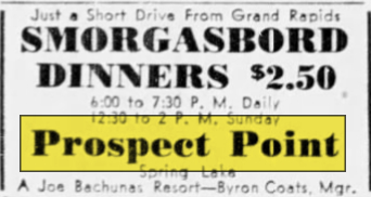 Prospect Point - June 1950 Ad (newer photo)